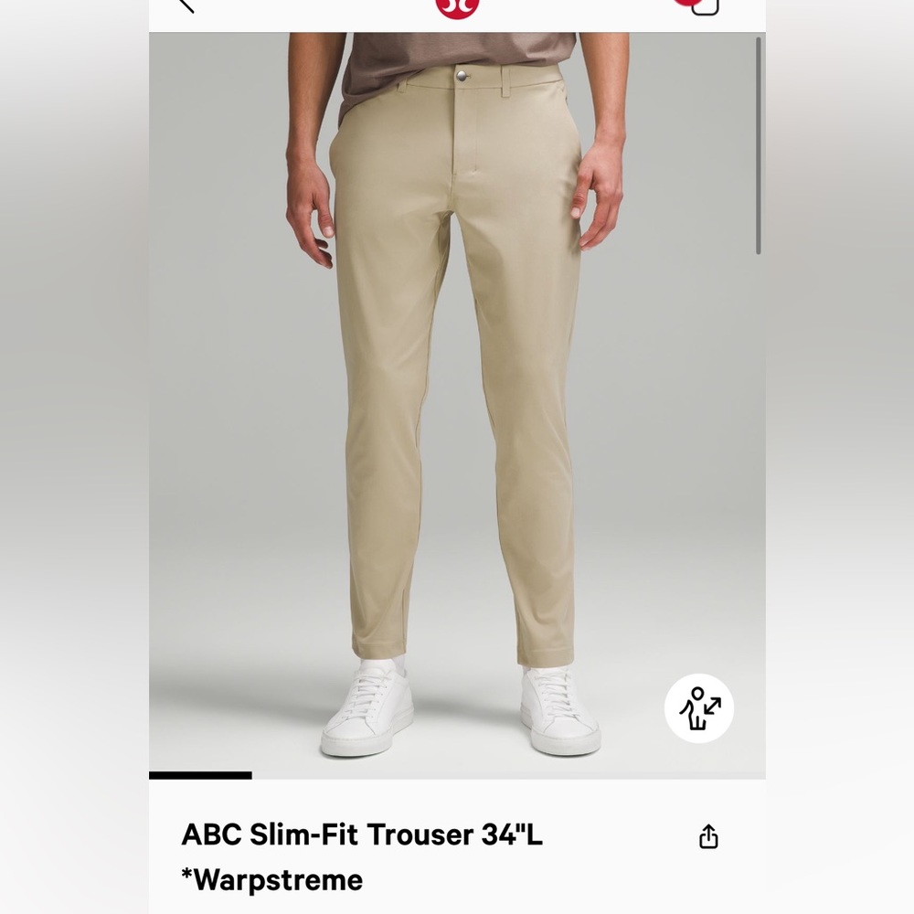 ABC Slim fit trouser 32/34 khaki